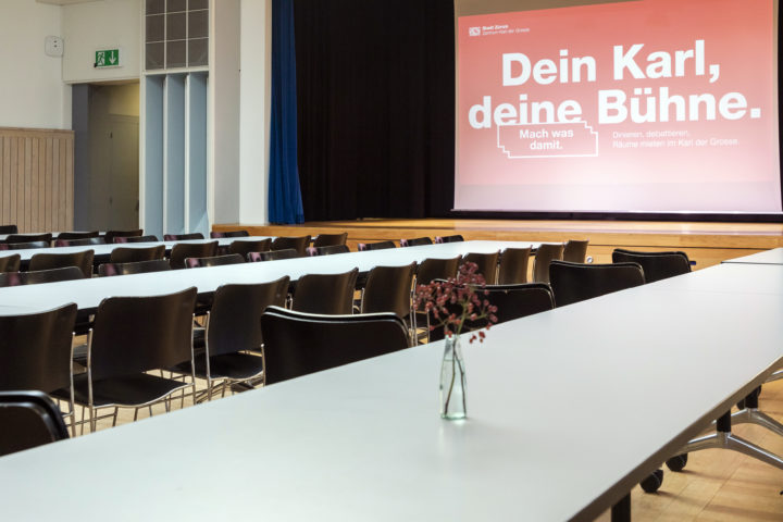 Bankettbestuhlung im Saal